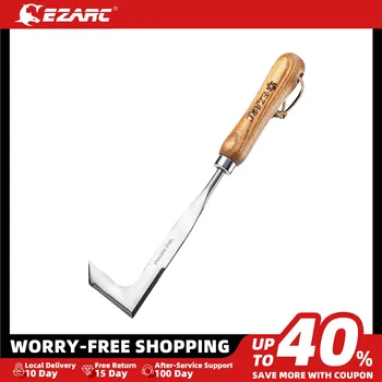 EZAEC Инструмент для прополки трещин, инструмент для прополки щелей, ручная прополка из нержавеющей стали, Буковая ручка, садовый инструмент для газона, двора