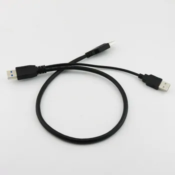 10 шт. Сверхскоростной кабель USB 2.0 + USB 3.0 типа A с разъемом USB 3.0 A с разъемом типа Y (20 см + 50 см)