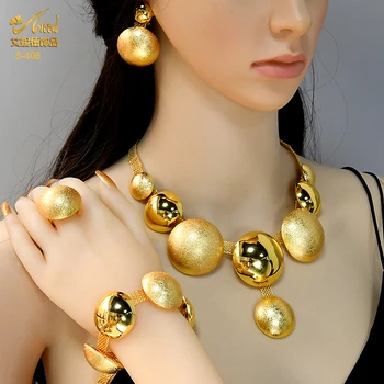 ANIID Африканское Модное ожерелье, ювелирный набор для женщин, Индийское позолоченное Колье, ювелирные наборы, Марокканский свадебный подарок для новобрачных в Дубае