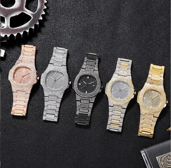 Luxury Full Crystal Watch Fashion Watches for Woman Quartz Analog Wriistwatch with Calendar Кварцевый аналог часов