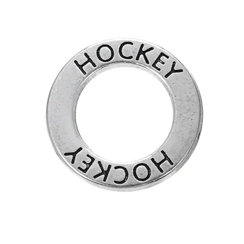 My shape 20 шт., модные хоккейные круглые кольца, подвески из сплава, подвески для ожерелий, браслетов, Ювелирные изделия ручной работы, аксессуары 