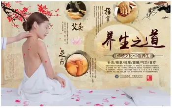 WDBH 3d фотообои на заказ Китайская медицинская настенная роспись для массажа и оздоровительного клуба декор гостиной обои для стен 3 d