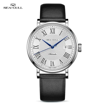 Деловые механические часы Seagull, Мужские автоматические наручные часы ST2130, Сапфировые роскошные кожаные часы, водонепроницаемые 5ATM Reloj Hombre