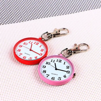 Кварцевые карманные часы-брелок, часы с круглым циферблатом, портативный простой кулон для женщин, мужские подарки, мода 금 메탈 미니시계