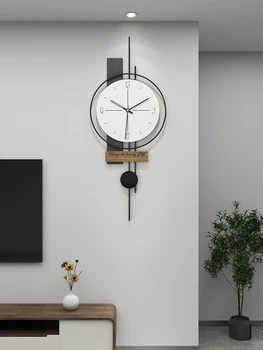 Креативные часы настенные часы для гостиной, столовой, часы без звука, роскошные настенные украшения в современном минималистском стиле онлайн celebrit