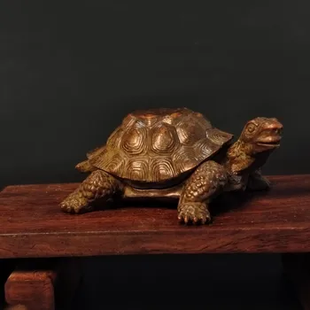 Металлическая статуя черепахи, миниатюрная имитационная модель черепахи, Микро-ландшафтное украшение, Украшение для сада, Украшение для домашнего стола, аксессуар
