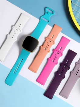Силиконовый ремешок Для Fitbit Versa 3 ремешок Correa смарт-часы спортивный браслет Для Fitbit Sense Versa3 мужской/женский Ремешок для часов Аксессуары