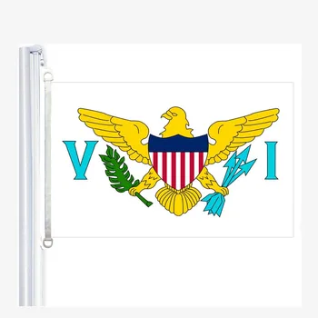 флаг Виргинских островов Соединенных Штатов, 90*150 см, 100% полиэстер, баннер, Цифровая печать